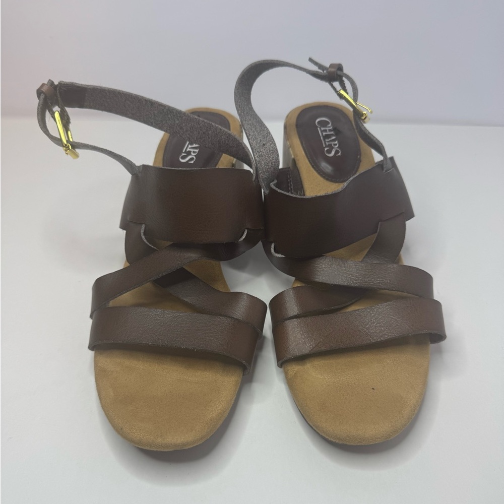 Chaps 'Faelyn' Brown Women's Sandals Size 9.5B